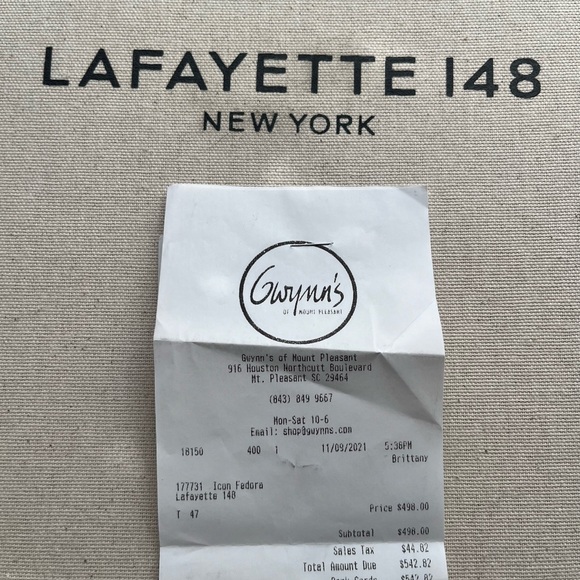 LAFAYETTE 148 New York | The Icon Fur Felt Fedora | Quality Rabbit Fur - Picture 6 of 10
